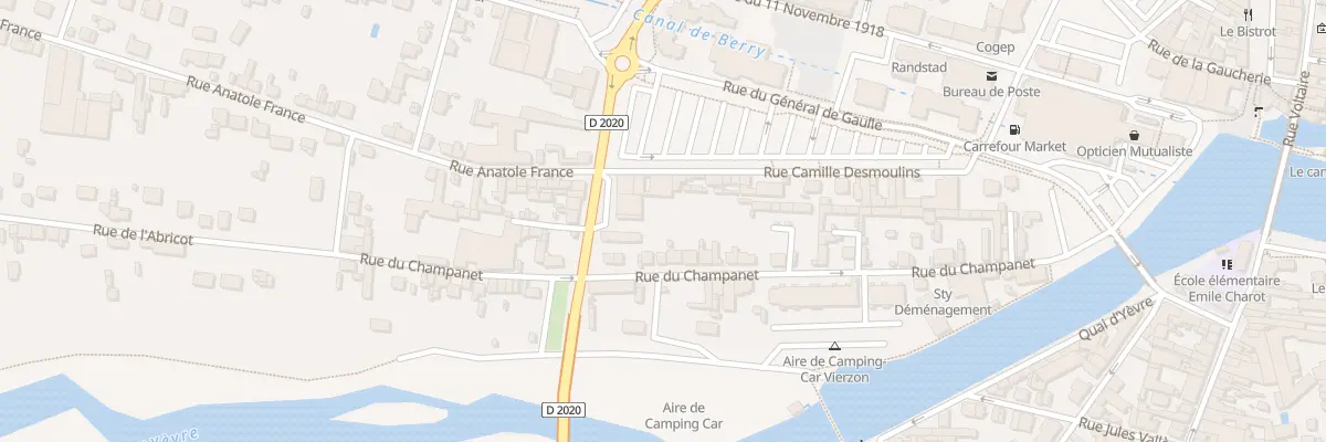 Plan du 52 Rue du Champanet à Vierzon