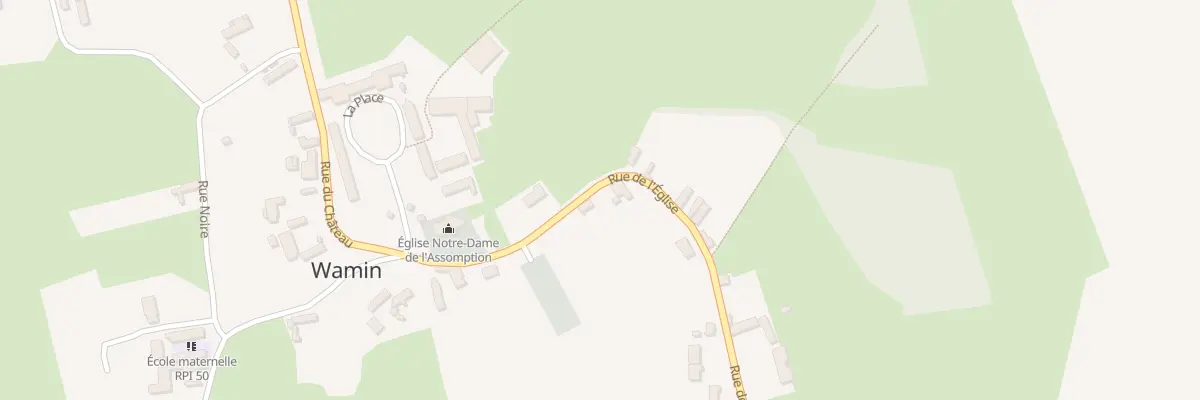 Plan du 2 Rue de l’Eglise à Wamin