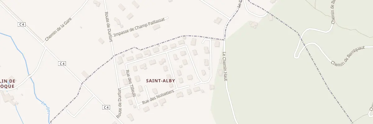 Plan du 18 Rue des Tilleuls à Durfort