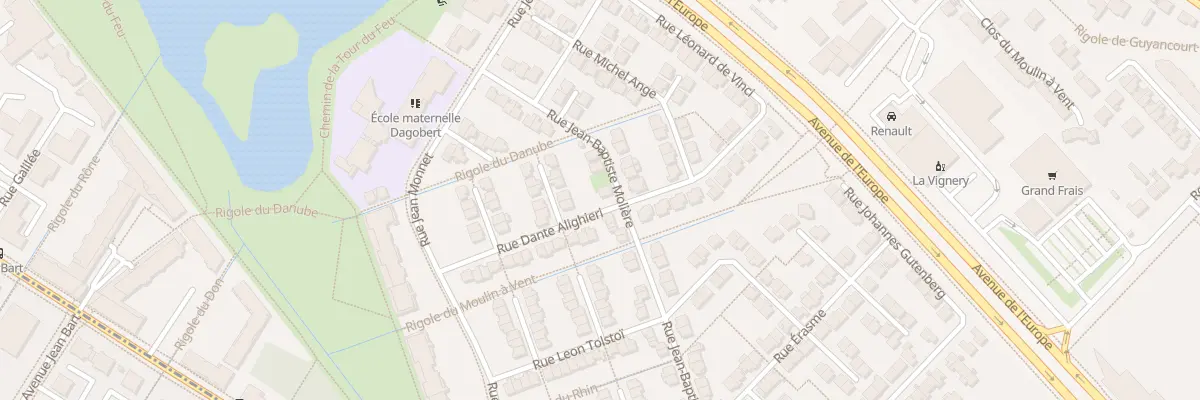 Plan du 20 Rue Molière à Guyancourt