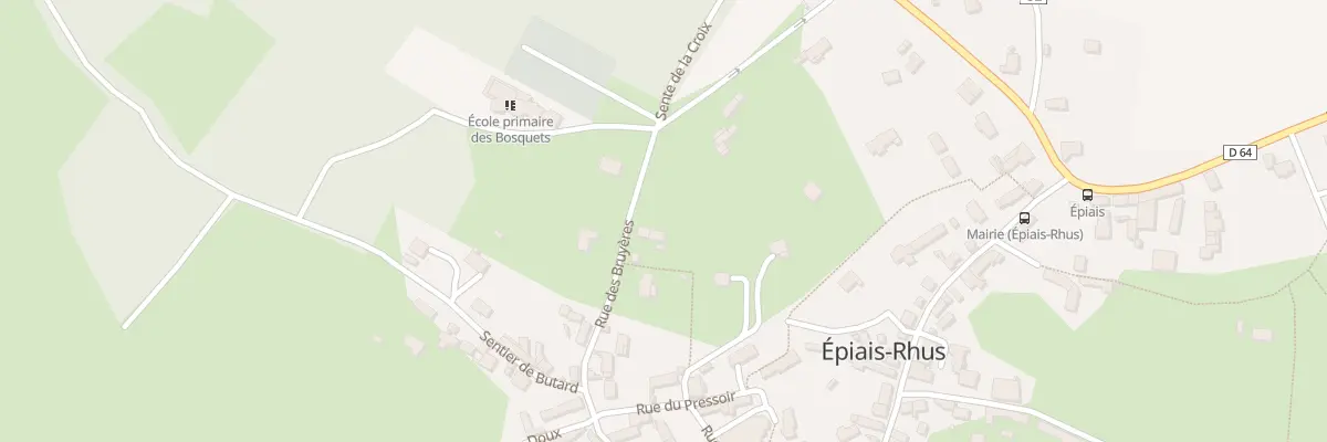 Plan du 12B Rue des Bruyères à Épiais-Rhus