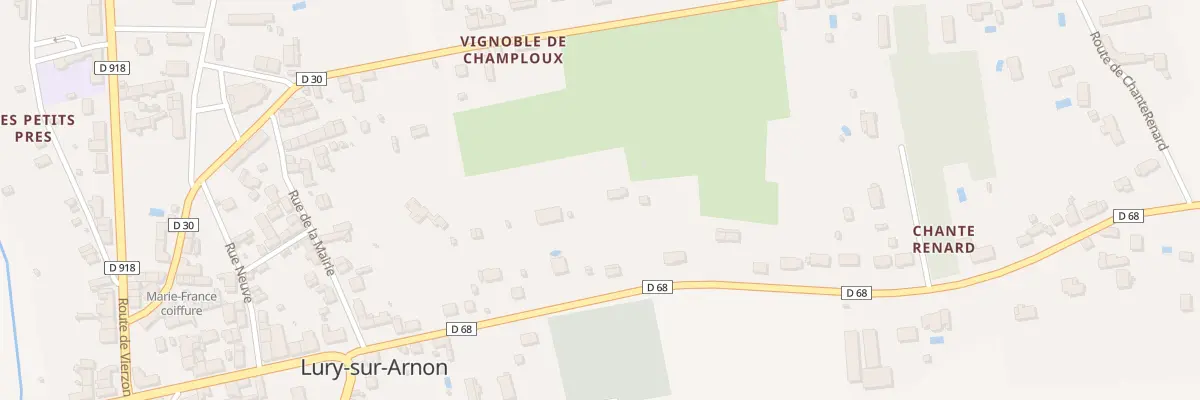 Plan du 13 Rte de Quincy à Lury-sur-Arnon
