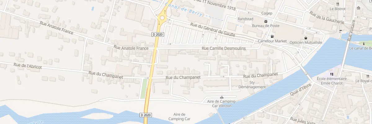 Plan du 46 Rue du Champanet à Vierzon