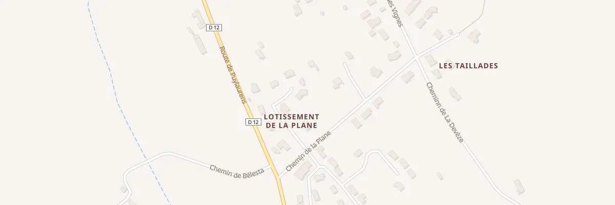 Plan du 5004 Che de la Plane à Lempaut