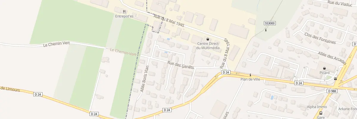 Plan du 12 Rue des Genets à Limours