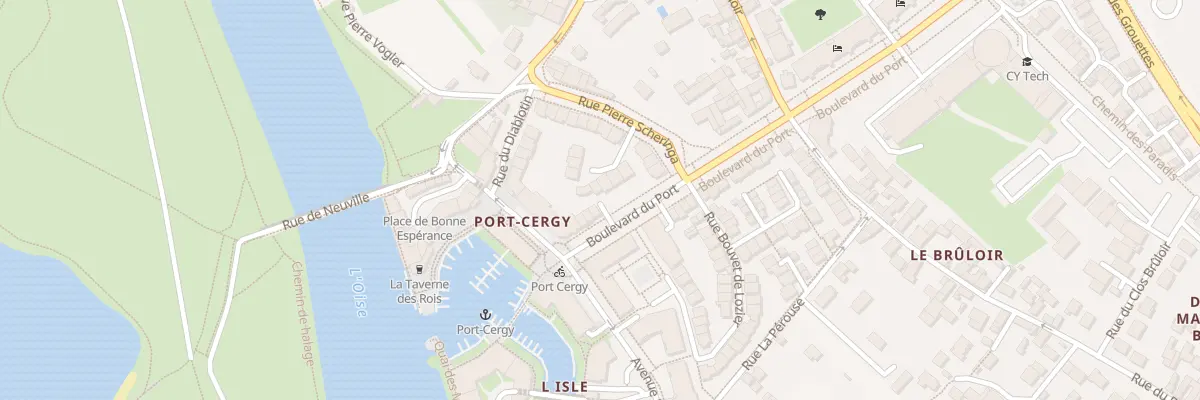 Plan du 5 Bd du Port à Cergy