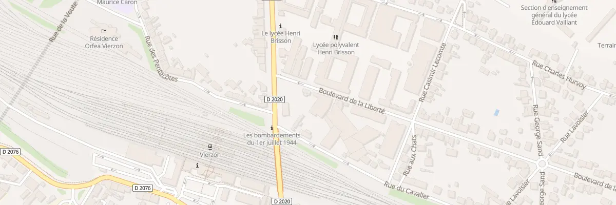 Plan du 52B Bd de la Liberté à Vierzon