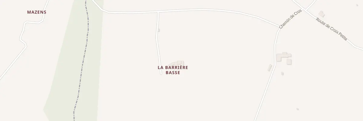 Plan du 5104 La Barriere Basse au Ségur