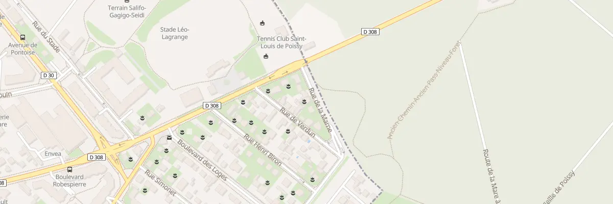 Plan du 8 Rue de la Marne à Poissy