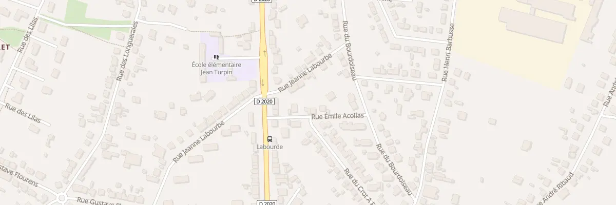 Plan du 5 Rue Emile Accolas à Vierzon