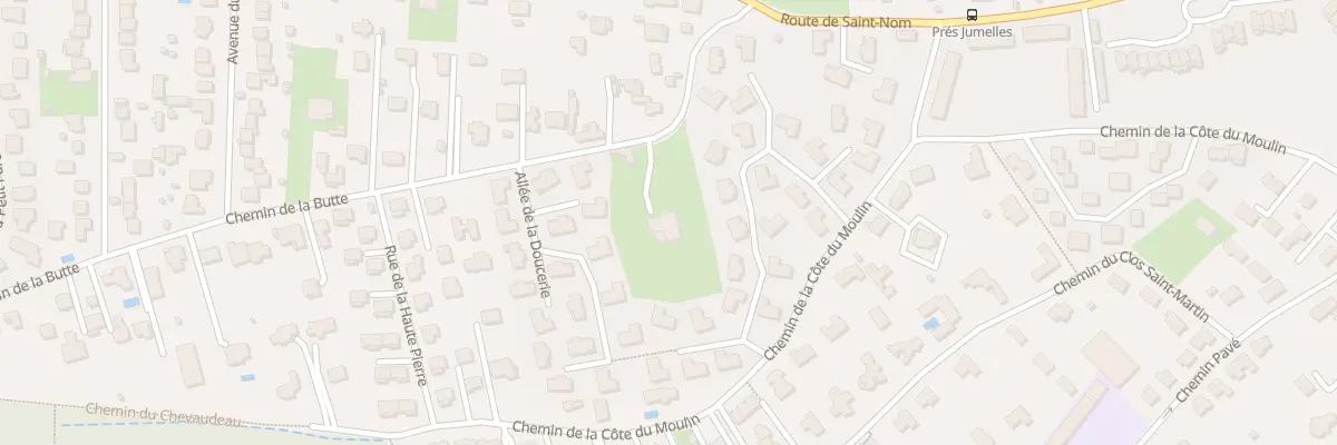 Plan du 5 All du Champ de Tulipes à L’Étang-la-Ville