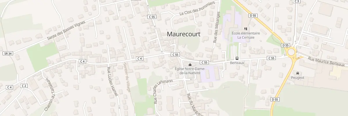 Plan du 2 Rue du Mal Leclerc à Maurecourt