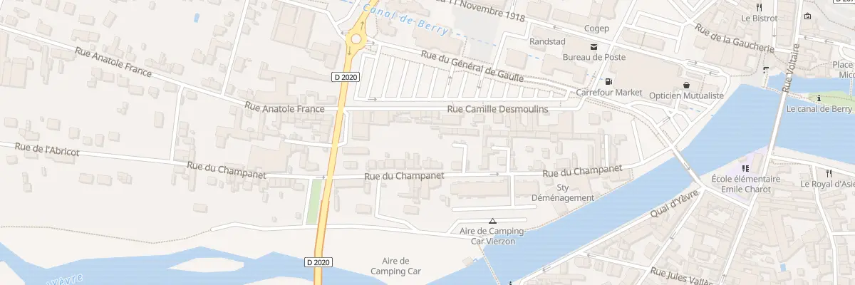 Plan du 42 Rue du Champanet à Vierzon