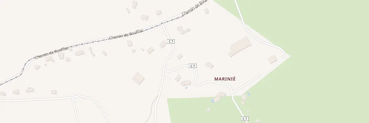 Plan du 112 Che de la Marinié à Rouffiac