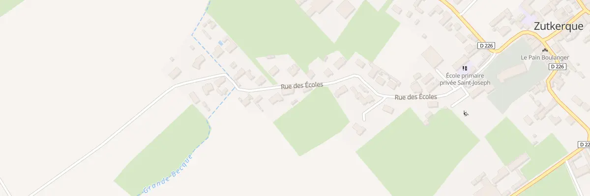 Plan du 349 Rue des Ecoles à Zutkerque