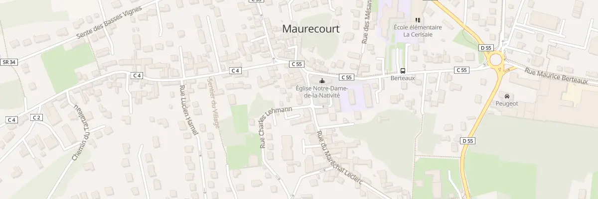 Plan du 12 Rue du Mal Leclerc à Maurecourt