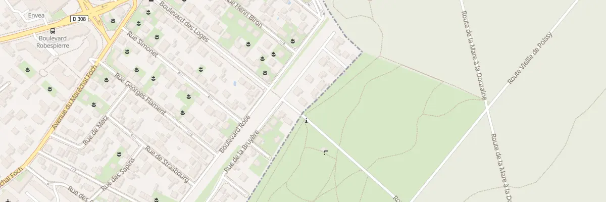 Plan du 19 Bd des Loges à Poissy