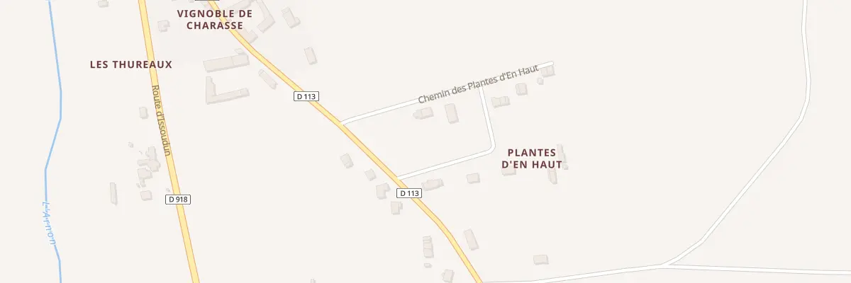 Plan du 2 Chem des Plantes d’En Haut à Lury-sur-Arnon