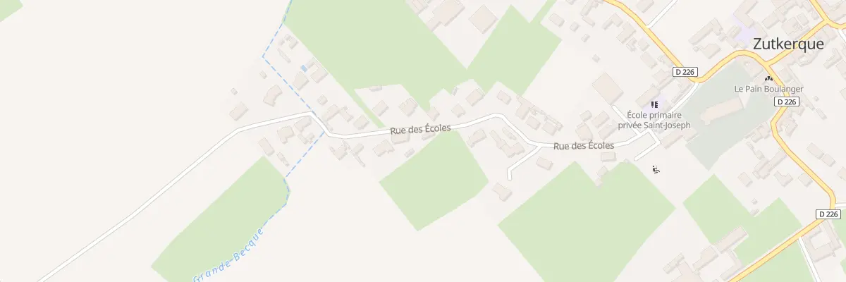 Plan du 319 Rue des Ecoles à Zutkerque
