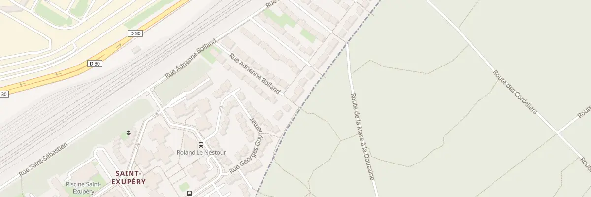 Plan du 30 Rue Adrienne Bolland à Poissy