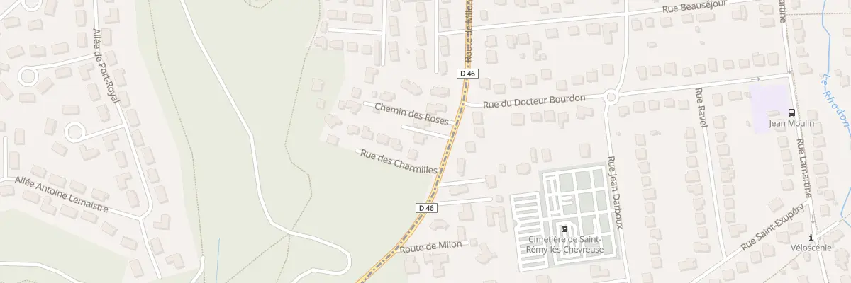 Plan du 2 Rte de Milon à Chevreuse