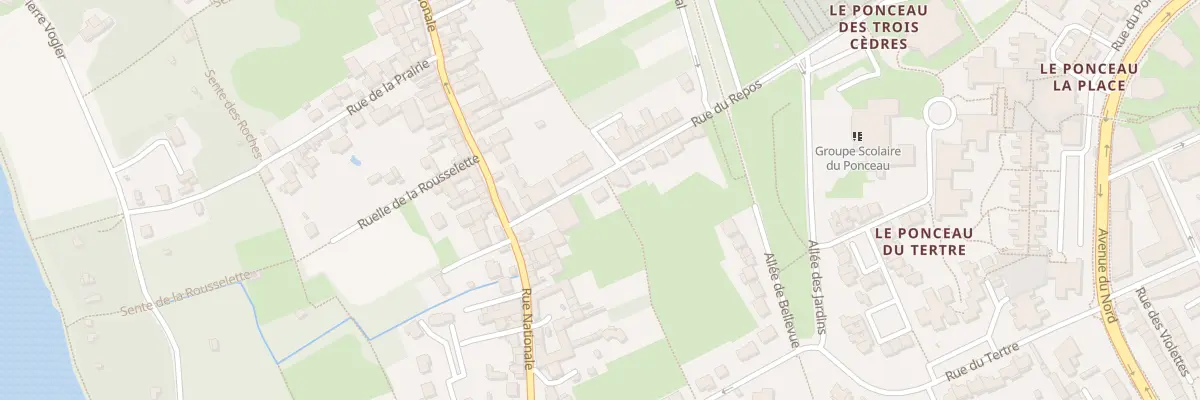 Plan du 1 Rue du Repos à Cergy