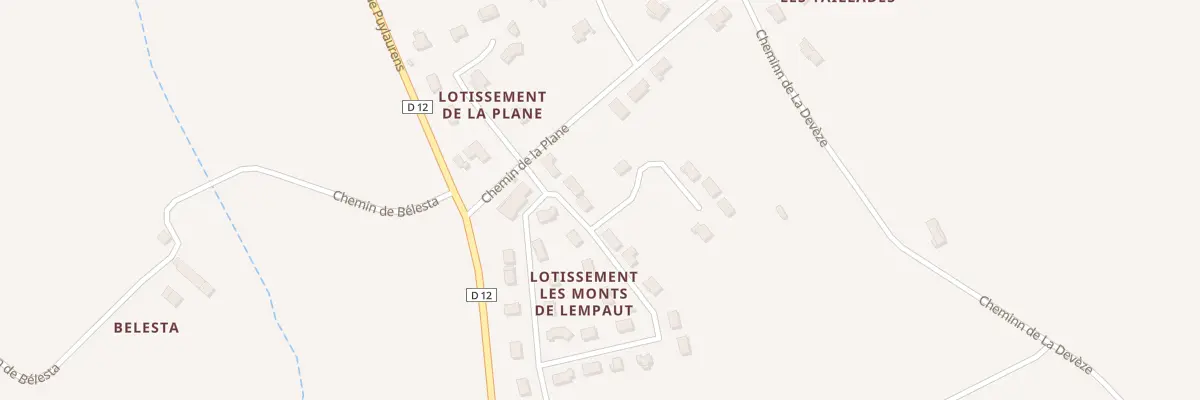 Plan du 34 Lot Les Monts de Lempaut à Burlats
