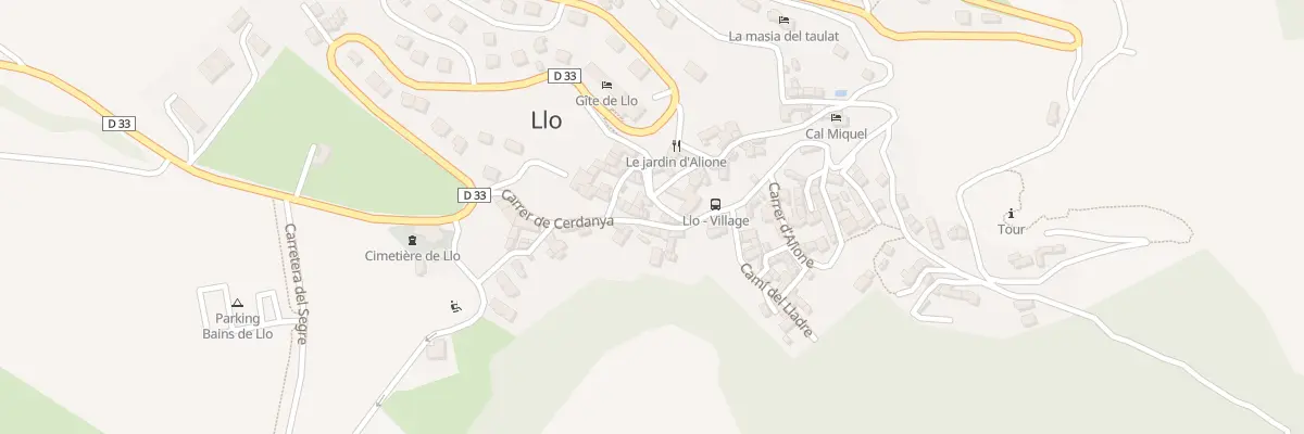 Plan du 24 Le Village à Llo