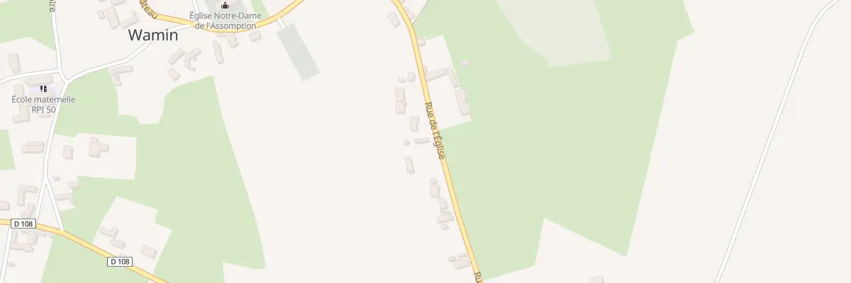 Plan du 14 Rue de l’Eglise à Wamin