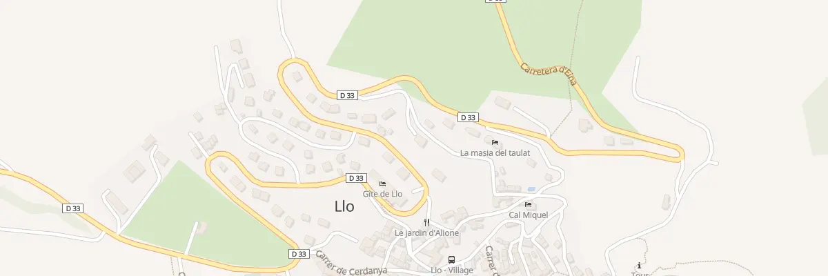 Plan du Village à Llo
