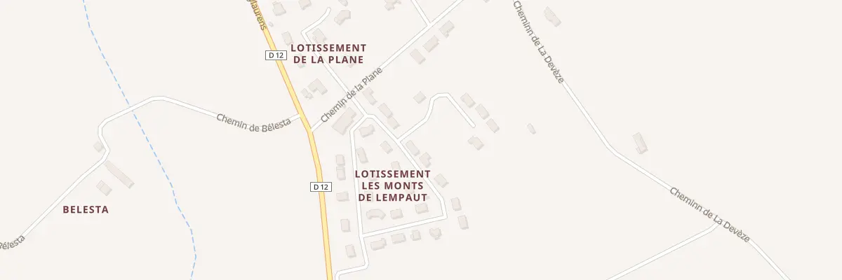 Plan du 32 Lot les Monts de Lempaut à Lempaut