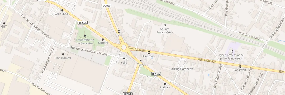 Plan du 55 Rue Gourdon à Vierzon