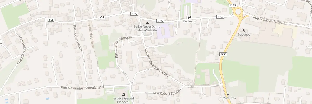Plan du 11 Rue du Mal Leclerc à Maurecourt