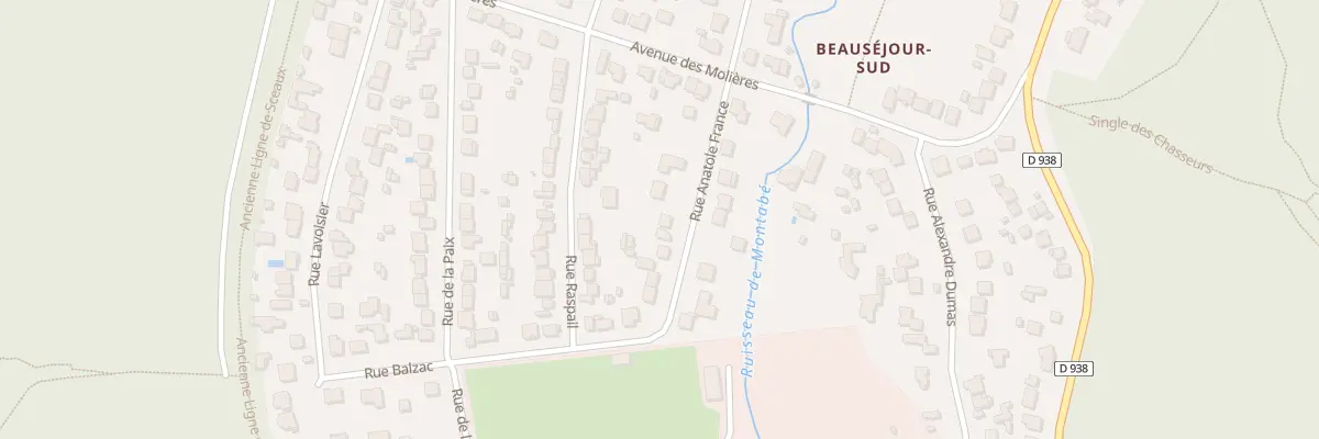 Plan du 12B Rue Anatole France à Saint-Rémy-lès-Chevreuse