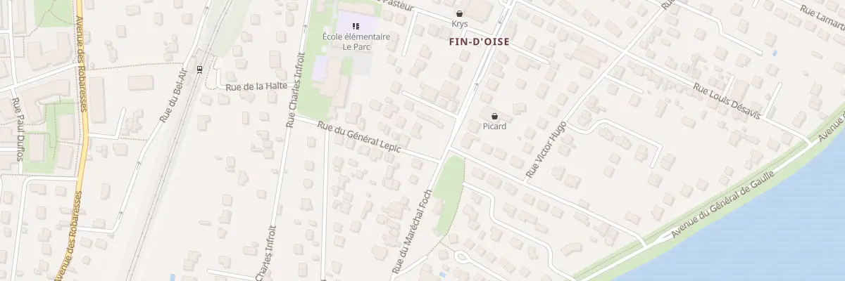Plan du 25 Rue du Mal Foch à Andrésy
