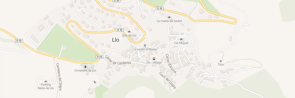 Plan du 100 Le Village à Llo