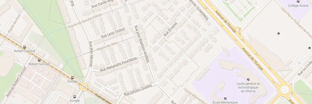 Plan du 2 Rue Erasme à Guyancourt
