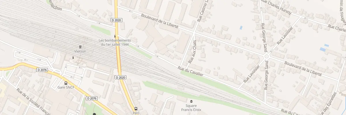 Plan du 12 Rue du Cavalier à Vierzon