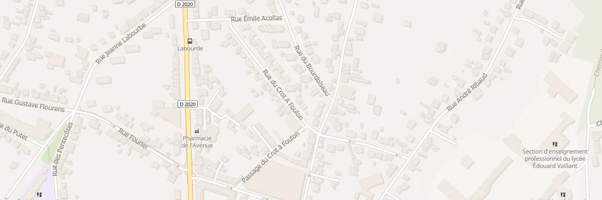 Plan du 20 Rue du Crot à Foulon à Vierzon