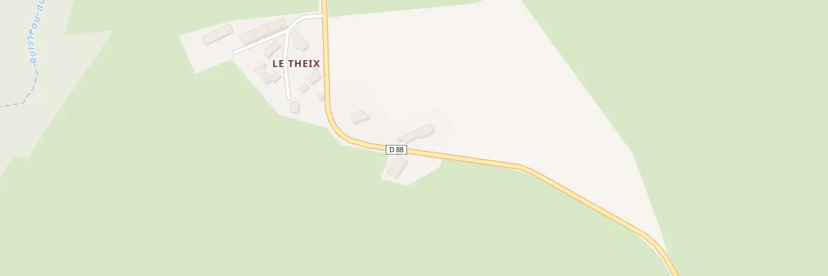 Plan du 5026 Le Theix à Bétête