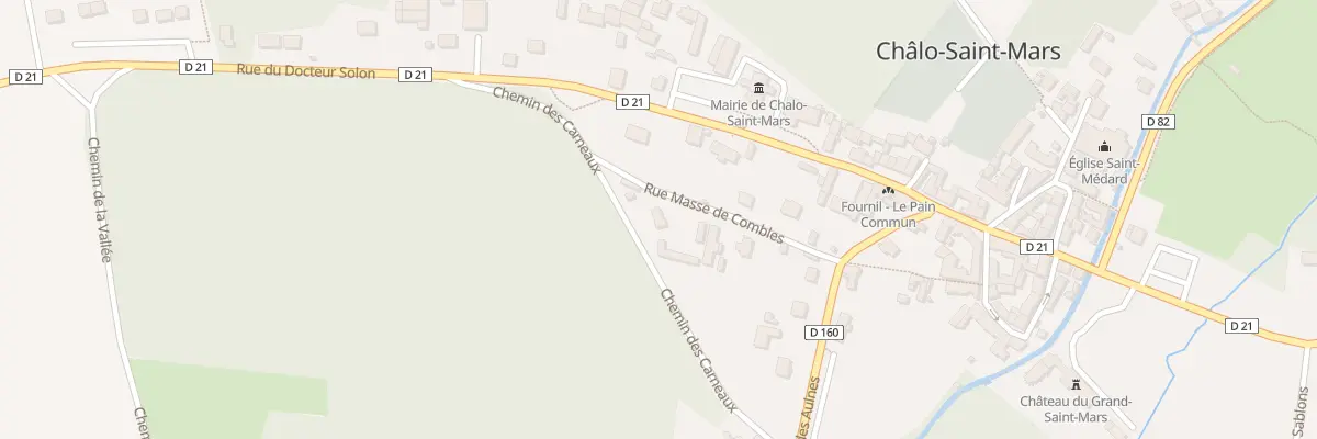 Plan du 9 Rue de Masse de Combles à Chalo-Saint-Mars