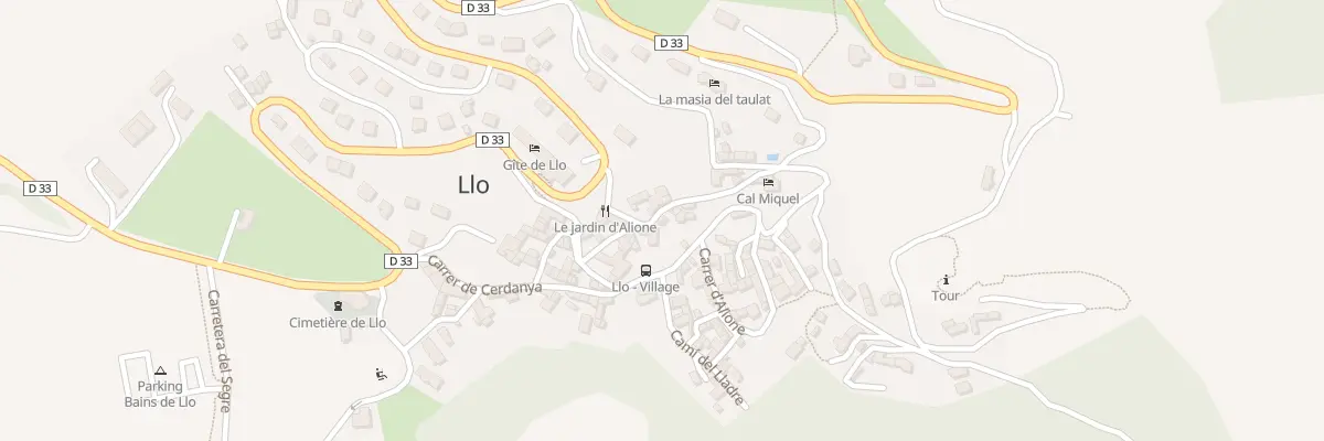 Plan du 104 Le Village à Llo