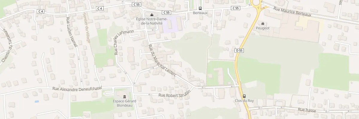 Plan du 21 Rue du Mal Leclerc à Maurecourt