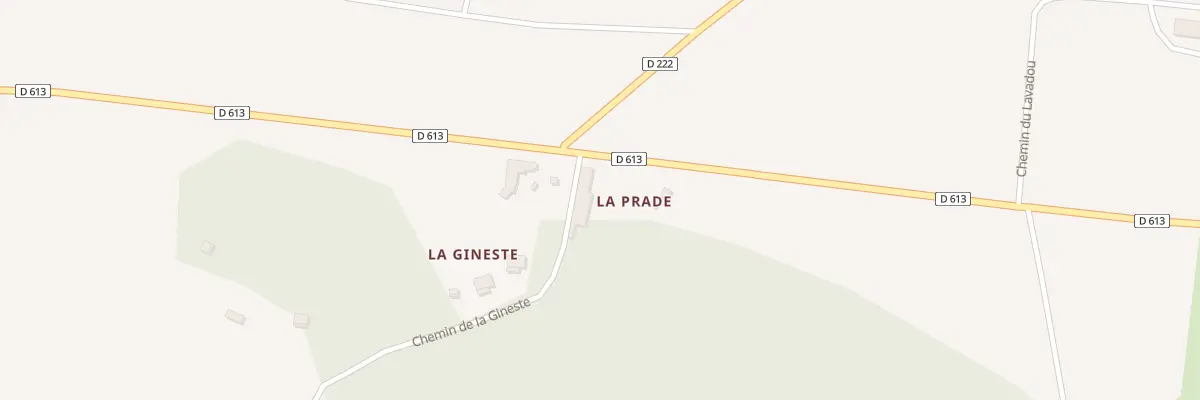 Plan de La Prade à Belvis
