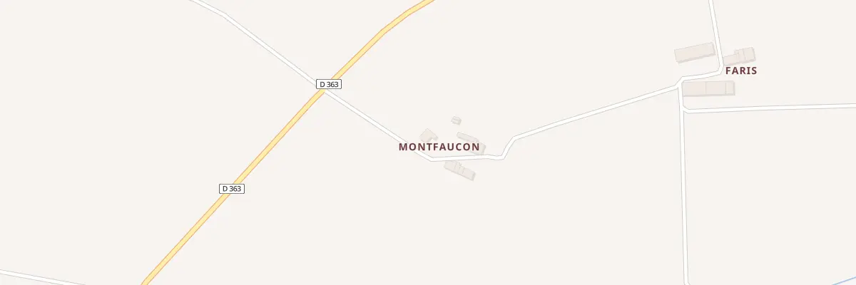 Plan du 143 Montfaucon à Mazerolles-du-Razès