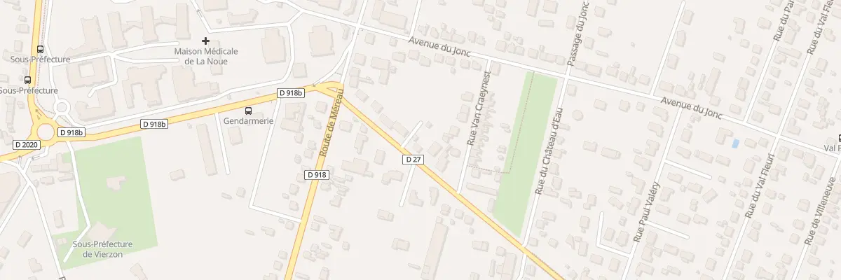 Plan du 9A Av Mal de Lattre de Tassigny à Vierzon