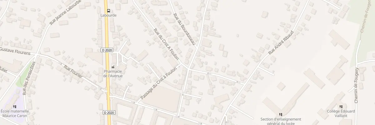 Plan du 13 Rue Henri Barbusse à Vierzon
