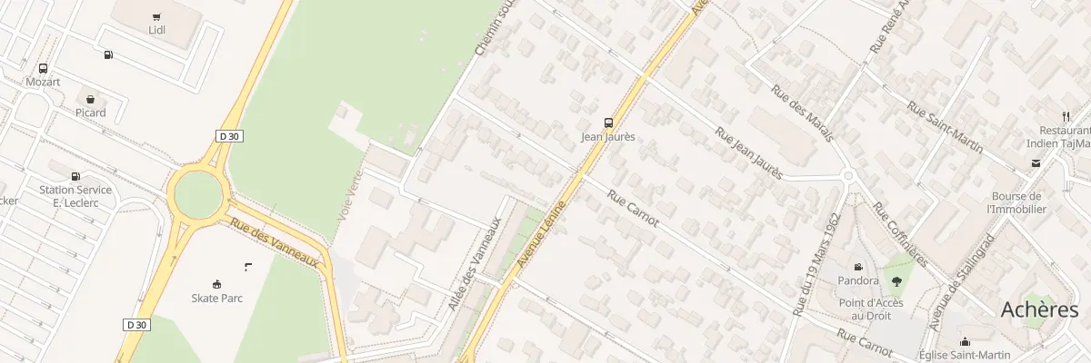 Plan du 33 Rue Carnot à Achères