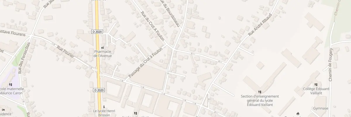 Plan du 12 Rue Henri Barbusse à Vierzon