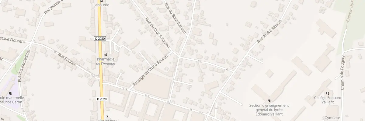 Plan du 11T Rue du Crot à Foulon à Vierzon